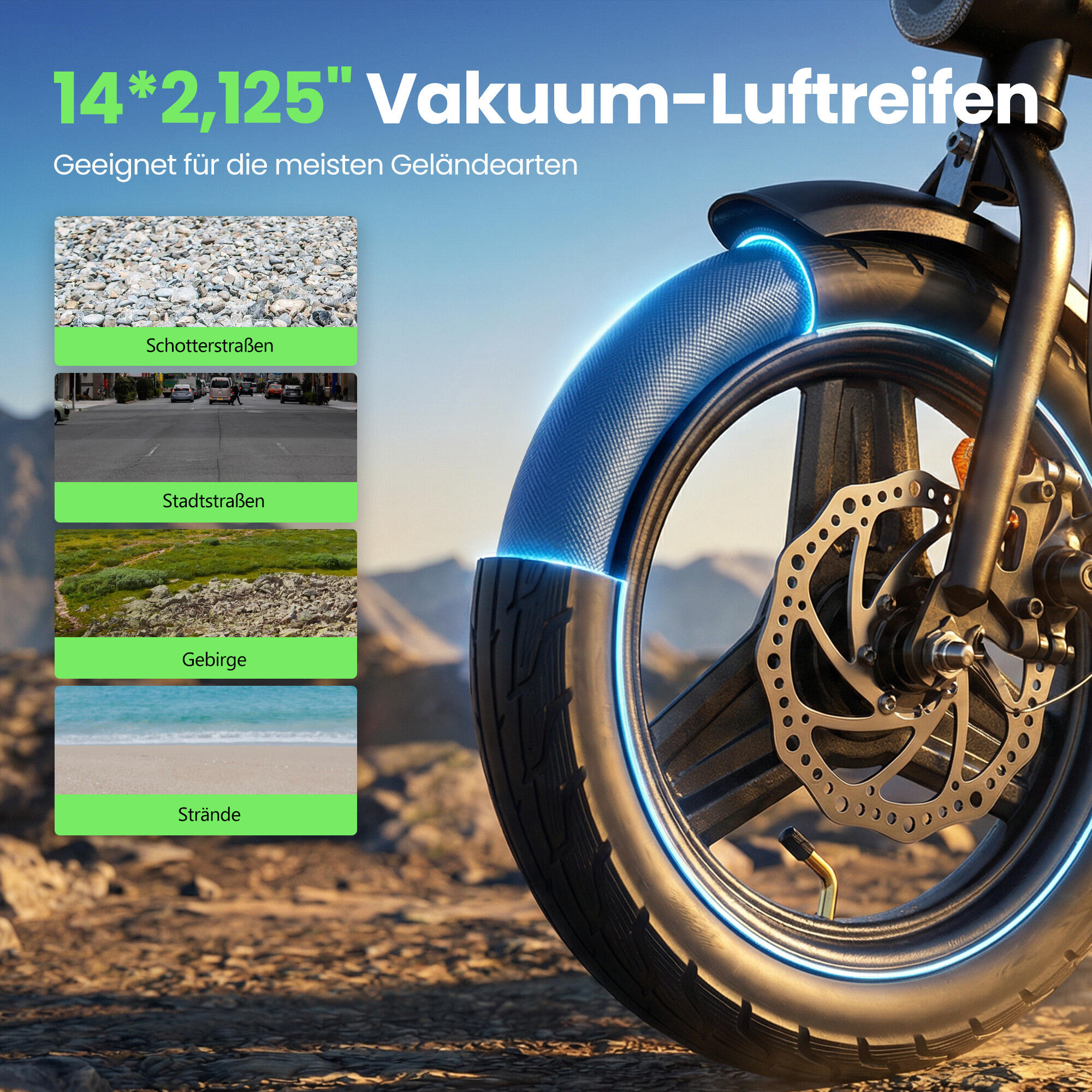 Vélo électrique pliable iScooter EB1S, batterie 36 V 12 Ah, avec APP de contrôle 6/7