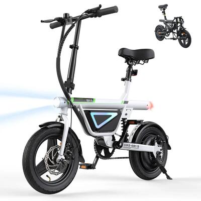 Elektrische fiets voor volwassenen iscooter eb1s batterij 36v 12ah band 14 inch