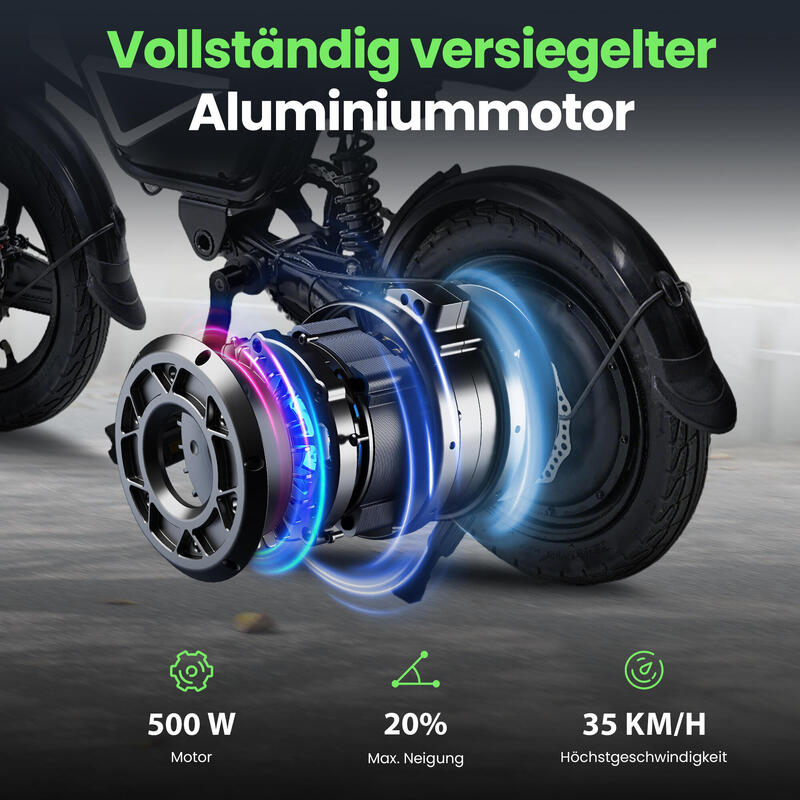 Bicicletă electrică pliabilă iScooter EB1S, baterie de 36V 12Ah
