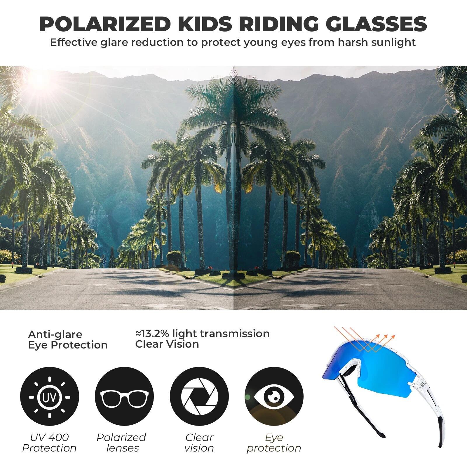 ROCKBROS Polarisierte Fahrradbrille für Kinder 6/6
