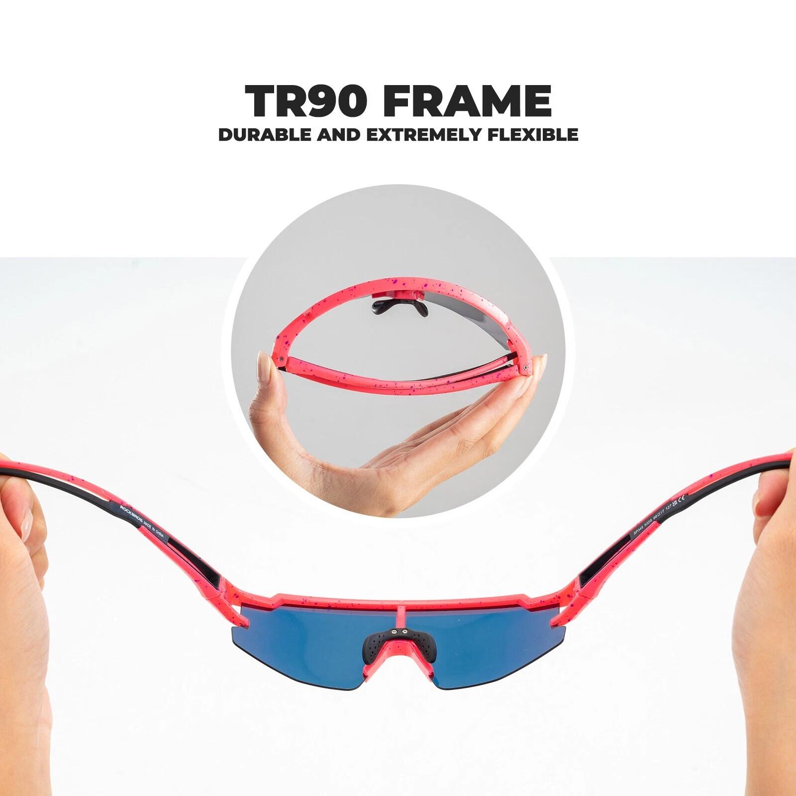 ROCKBROS Polarisierte Fahrradbrille für Kinder 3/6