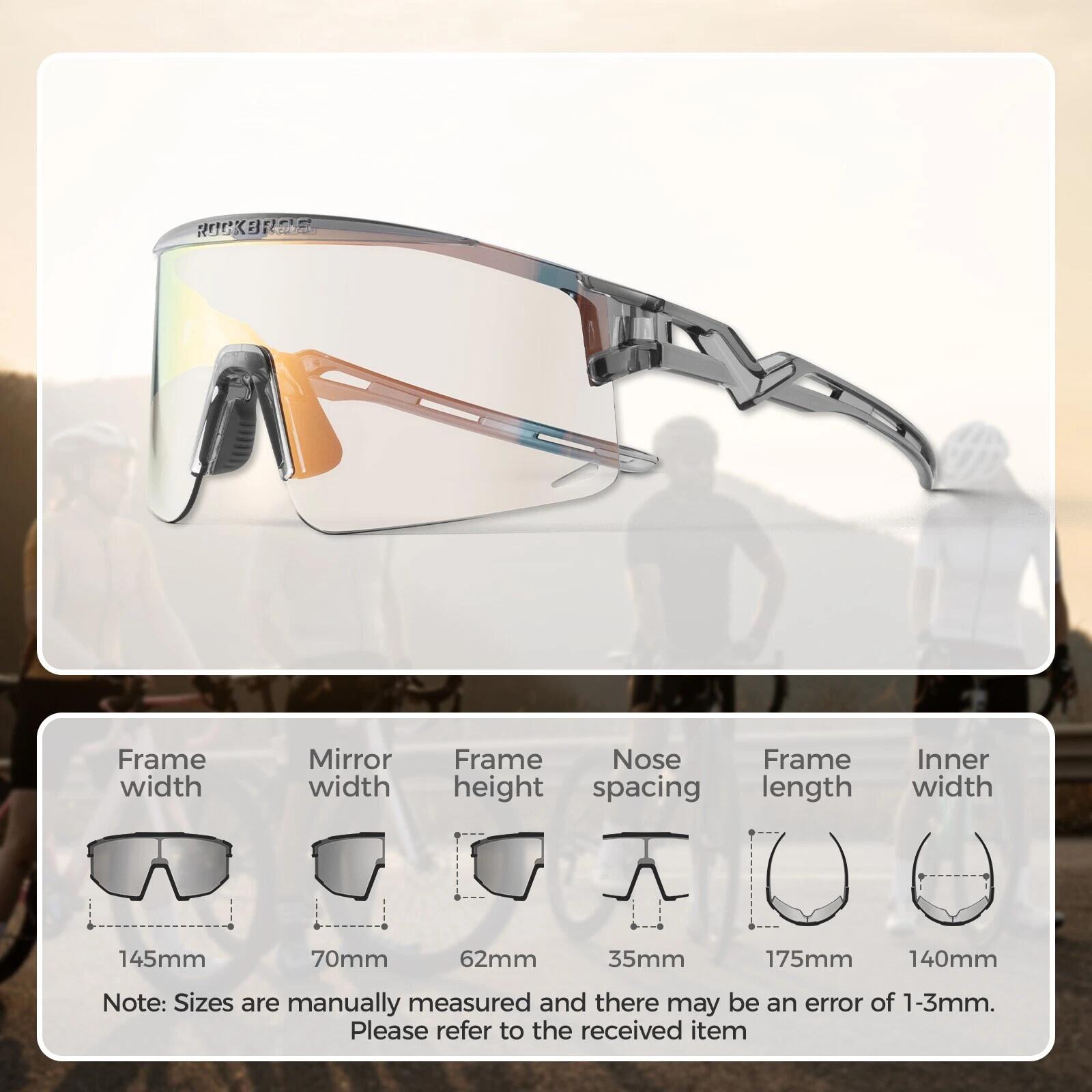 ROCKBROS Photochromic Fahrradbrille UV Schutz 7/7