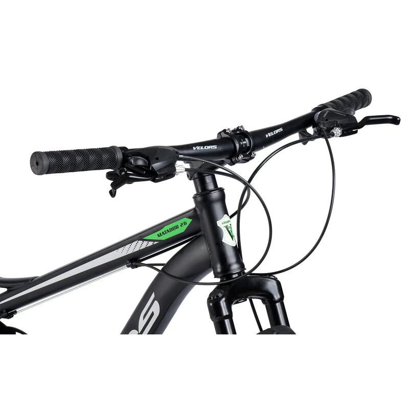 Bicicletă MTB cu suspensie integrala Matador 21v Negru/Verde
