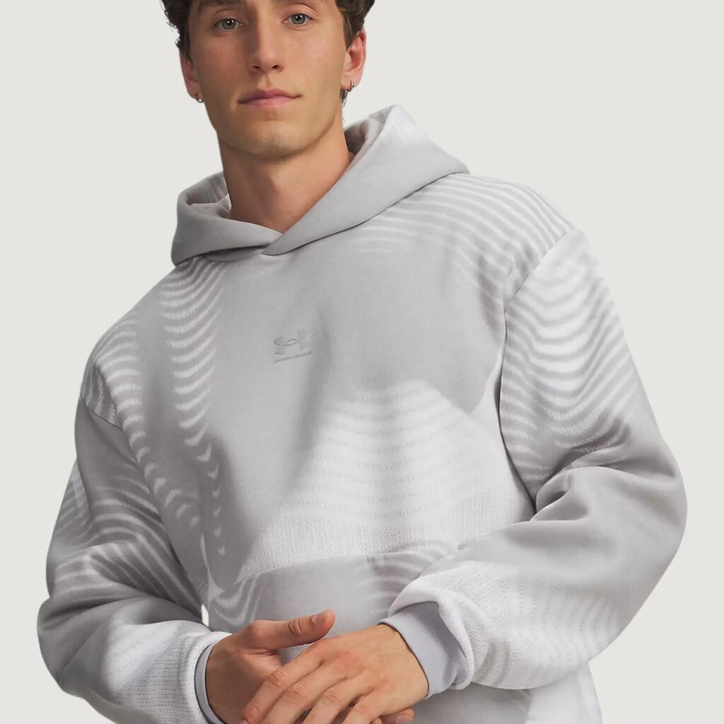 MEN'S sweatshirt UA ICON FLEECE PRINTED HD GREY