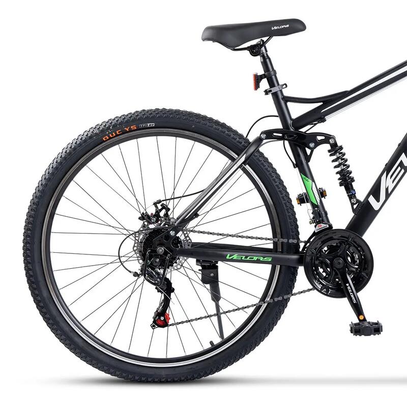 Bicicletă MTB cu suspensie integrala Matador 21v Negru/Verde