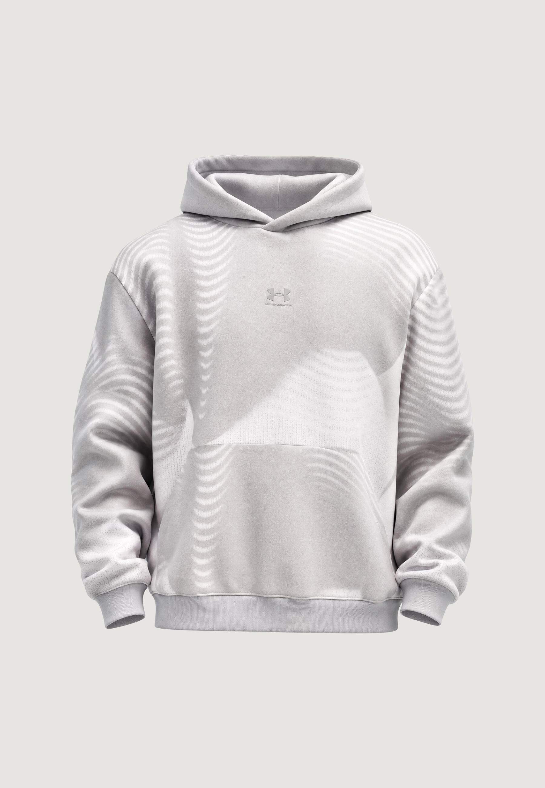 sweat-shirt UA ICON FLEECE PRINTED HD HOMME gris 5/5