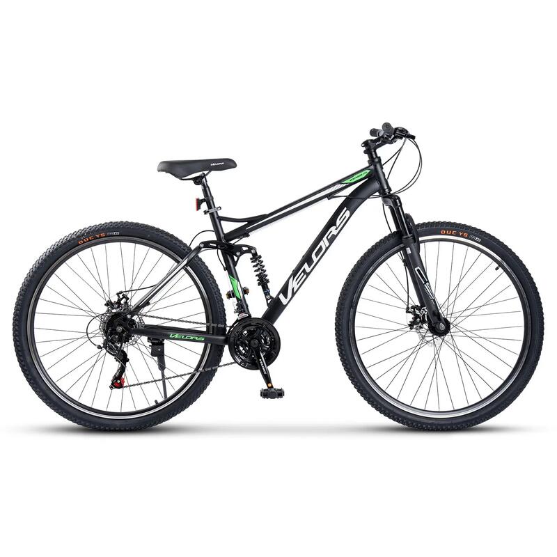 Bicicletă MTB cu suspensie integrala Matador 21v Negru/Verde