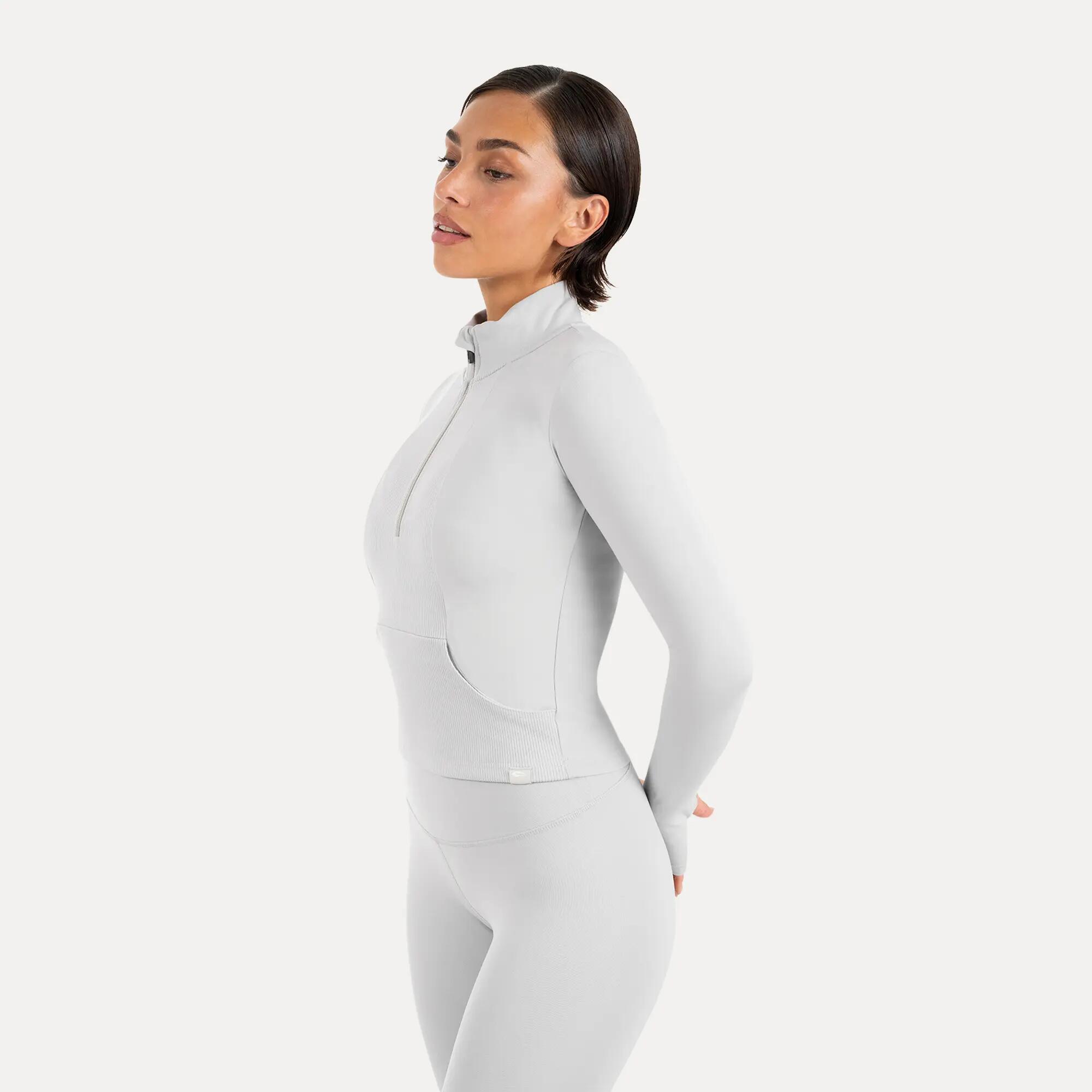 Damen Sweater Half Zip Naveya Grau 2/6