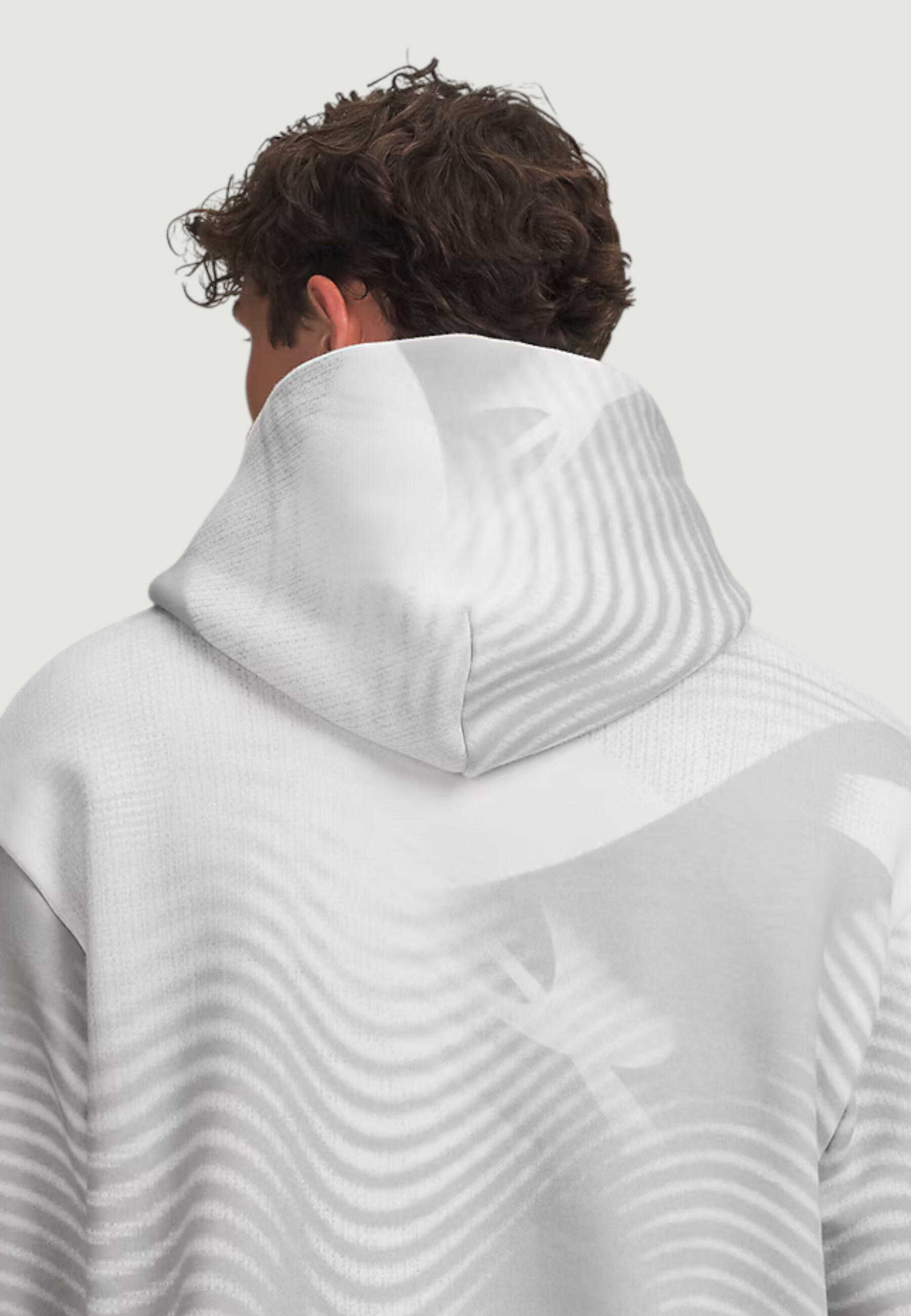 sweat-shirt UA ICON FLEECE PRINTED HD HOMME gris 4/5