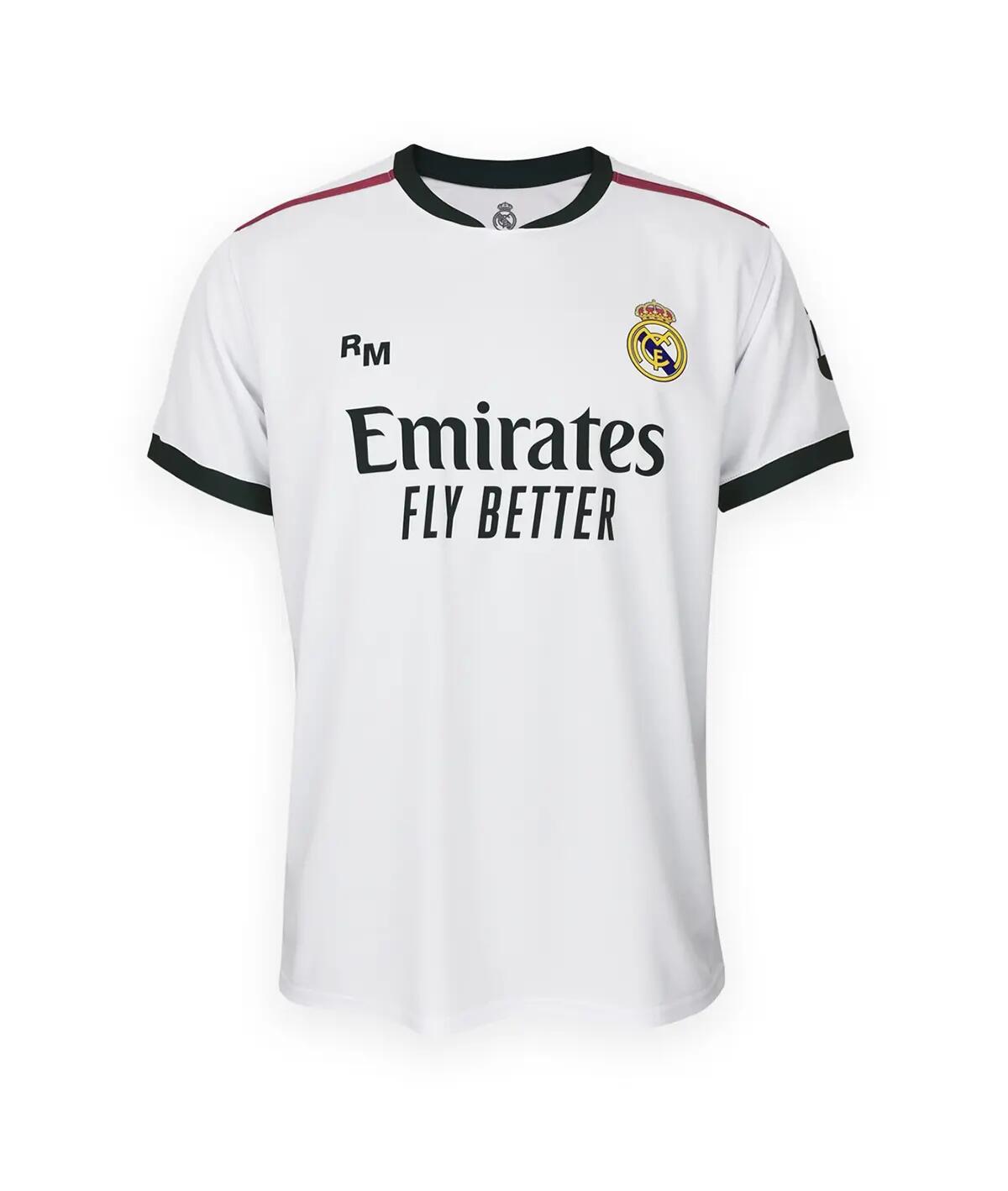 Hombre Fútbol Camiseta Réplica Oficial 1ª Equipación Blanco Real Madrid Mbappé 3/6