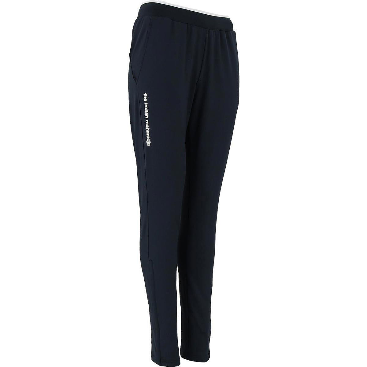 Damen - Padel/Tennis - Lange Hose - Hohe Taille, Kordelzug - Kadiri - Marine 3/4