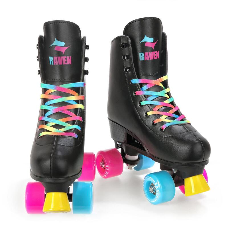 Patins de 4 rodas clássicos ajustável Raven Iris Preto