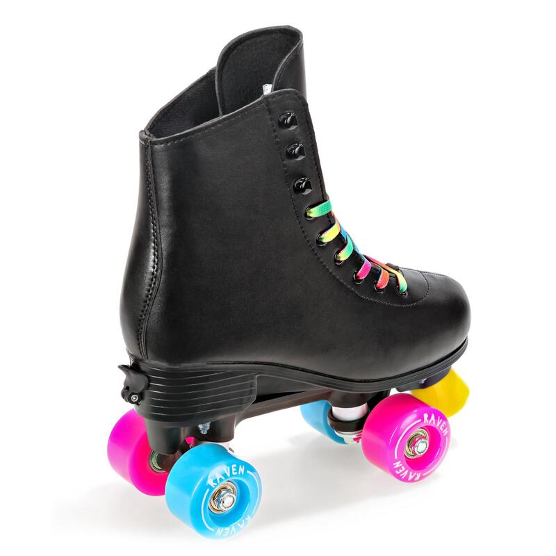 Patins de 4 rodas clássicos ajustável Raven Iris Preto