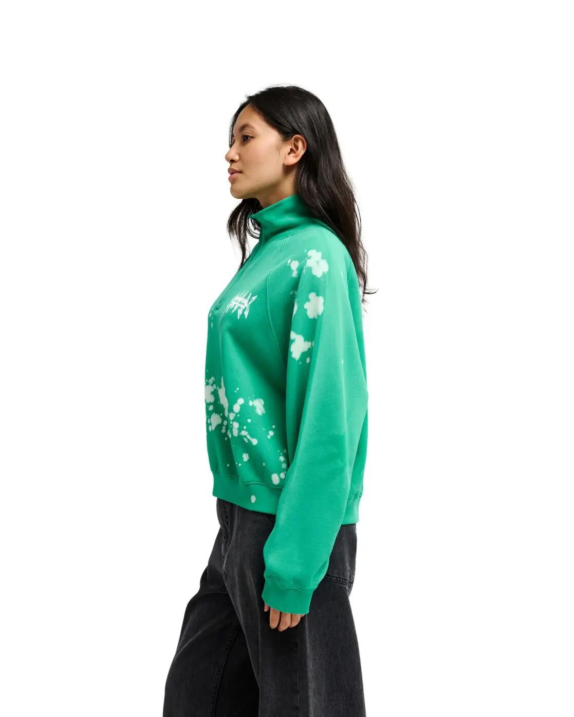 Sweater met 1/4 rits CORONET PEAK Grün Dames 3/4