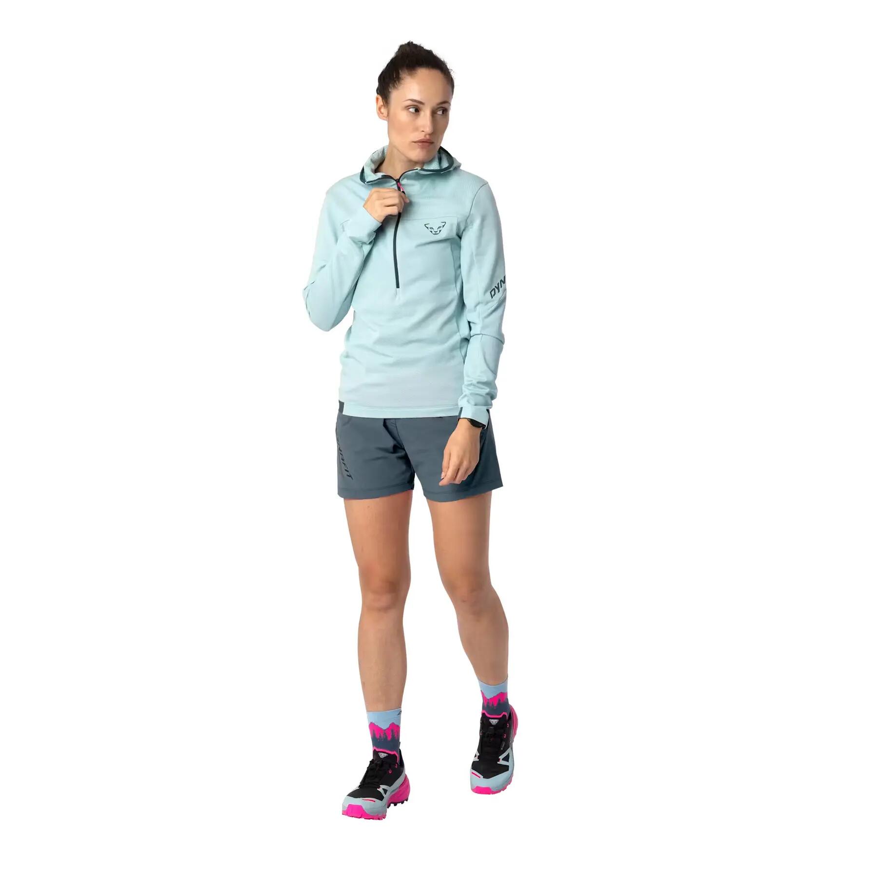 Dames sweatshirt met 1/2 rits en capuchon Dynafit Traverse Sun 3/5