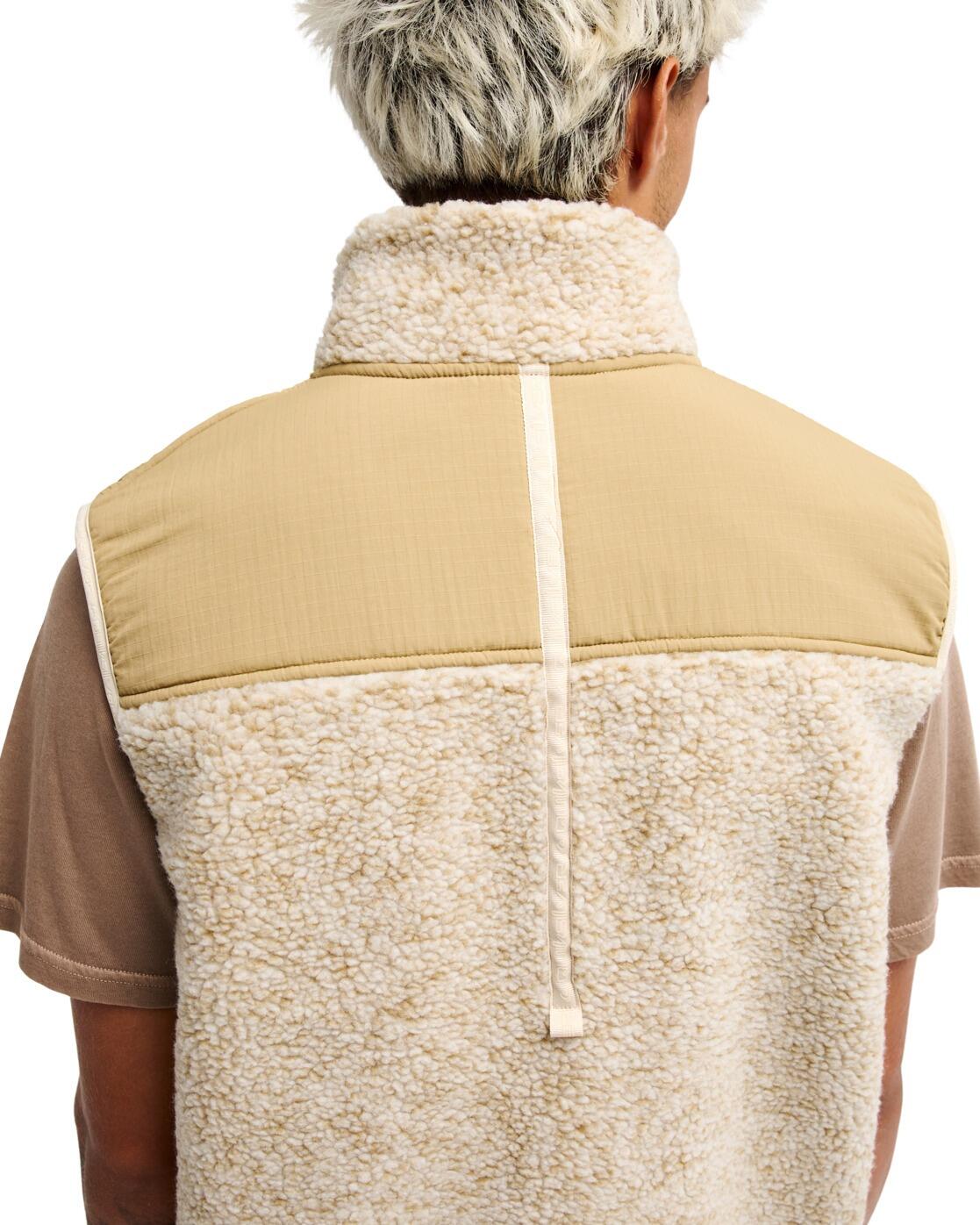 Veste sans manches zippée en polaire SHALLOW WATER Beige Homme 4/4