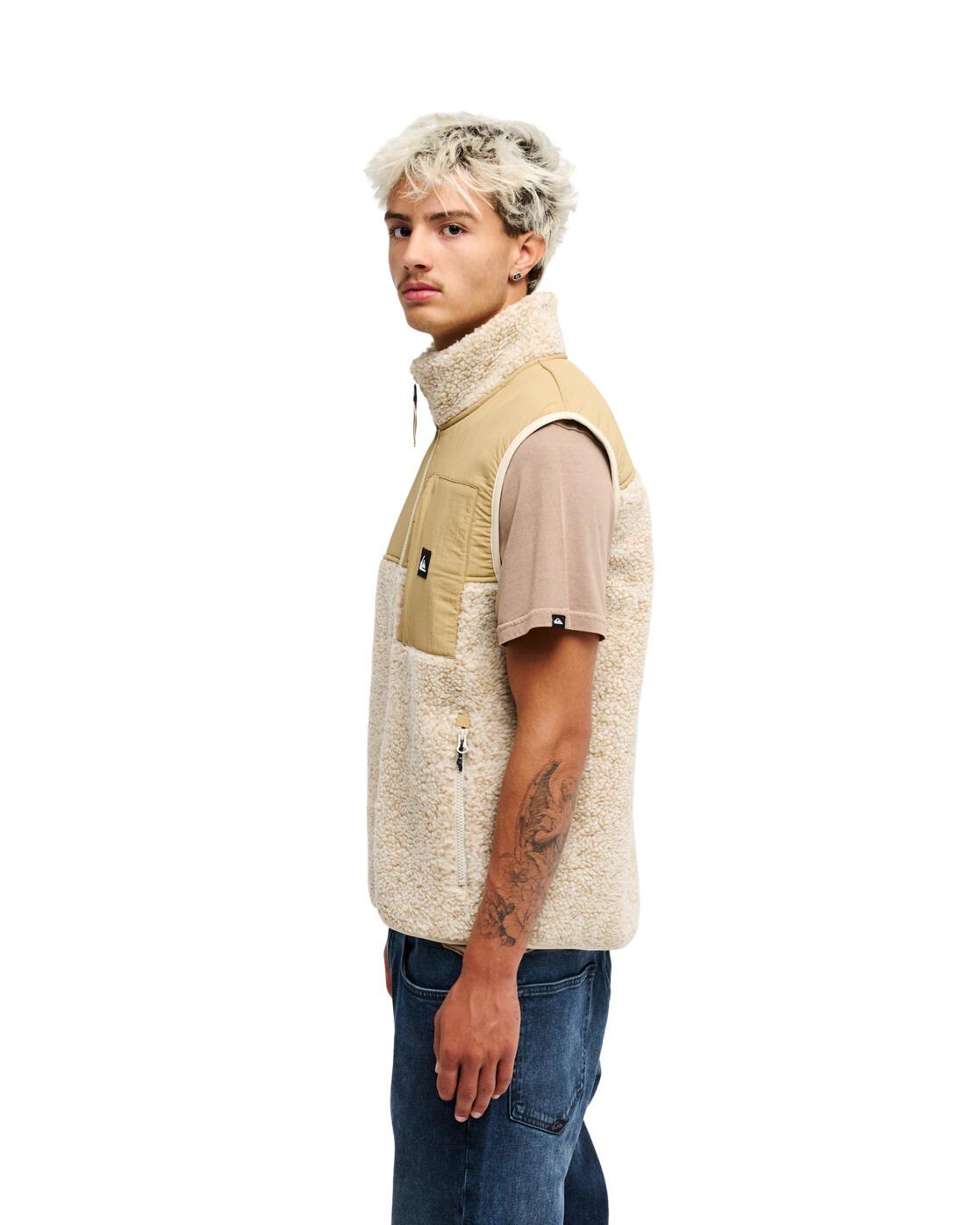 Veste sans manches zippée en polaire SHALLOW WATER Beige Homme 2/4