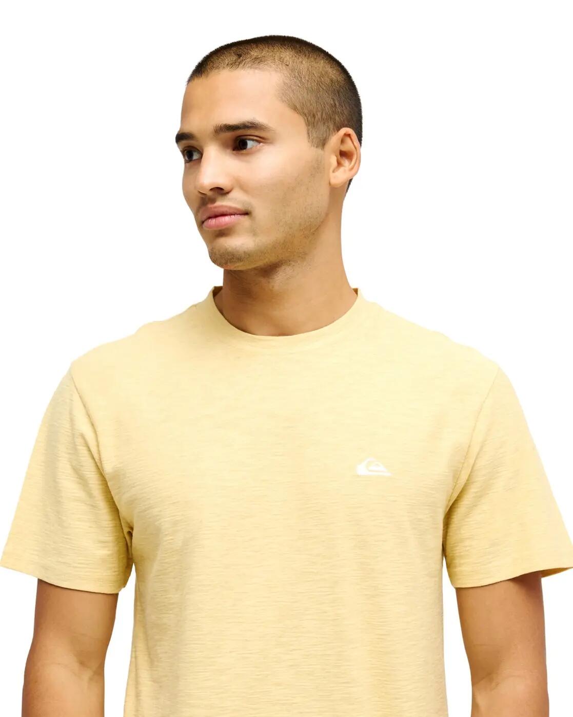 Camiseta de manga corta SLUB ROUNDNECK Amarillo Hombre 4/4