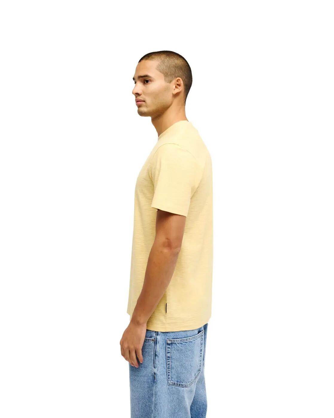 Camiseta de manga corta SLUB ROUNDNECK Amarillo Hombre 3/4