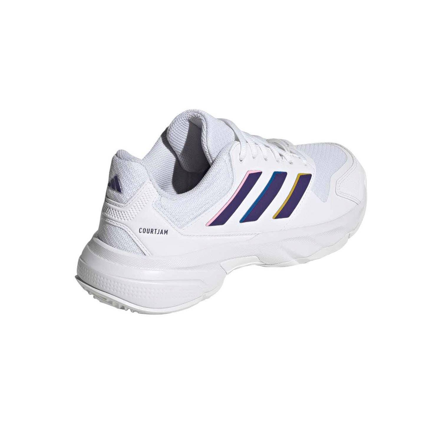 Adidas Courtjam Contrôle 3 Blanc/lilas Femme Ki3626 3/6