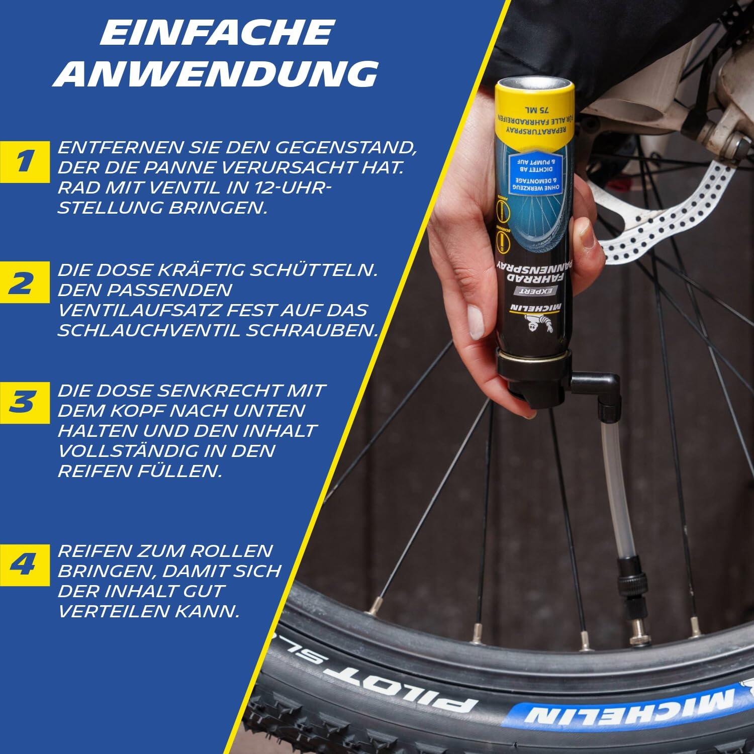 Expert Spray anti-crevaison pour vélo 75 ml | Mastic d'étanchéité pour pneus de 5/5