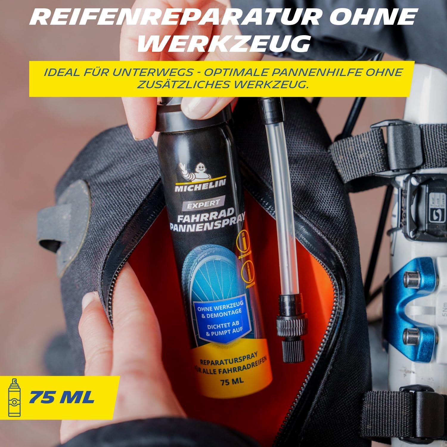 Expert Spray anti-crevaison pour vélo 75 ml | Mastic d'étanchéité pour pneus de 4/5