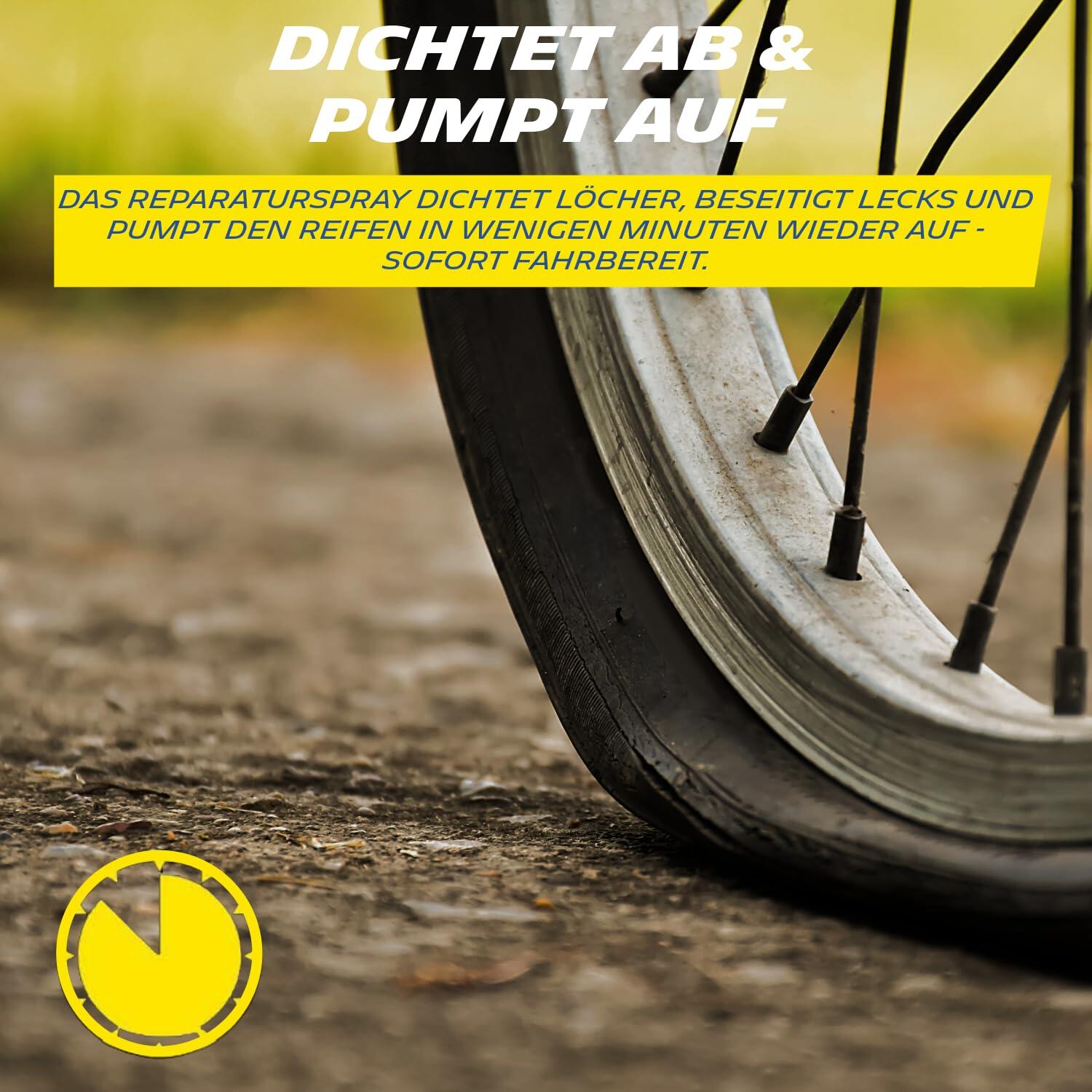 Expert Spray anti-crevaison pour vélo 75 ml | Mastic d'étanchéité pour pneus de 3/5