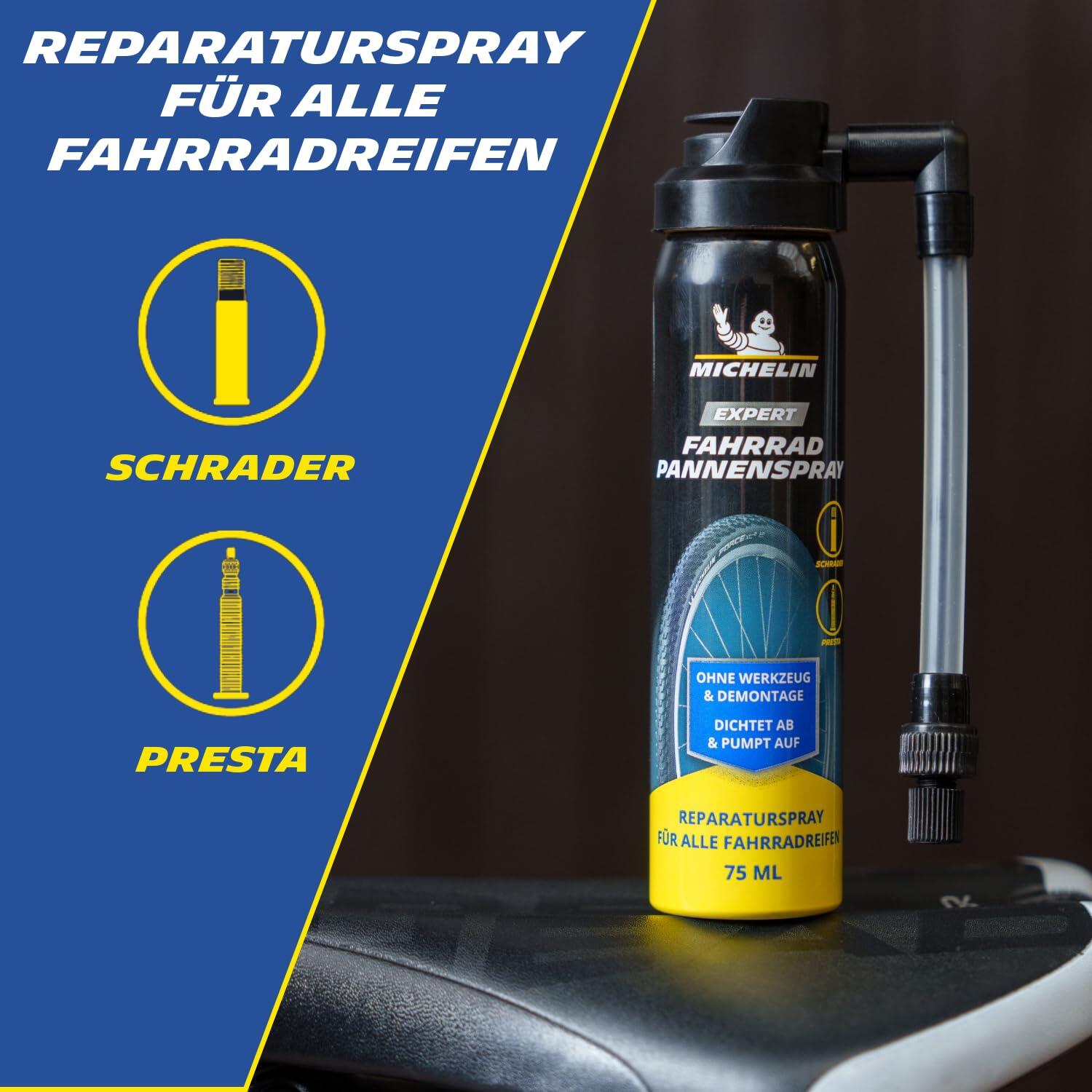 Expert Spray anti-crevaison pour vélo 75 ml | Mastic d'étanchéité pour pneus de 2/5