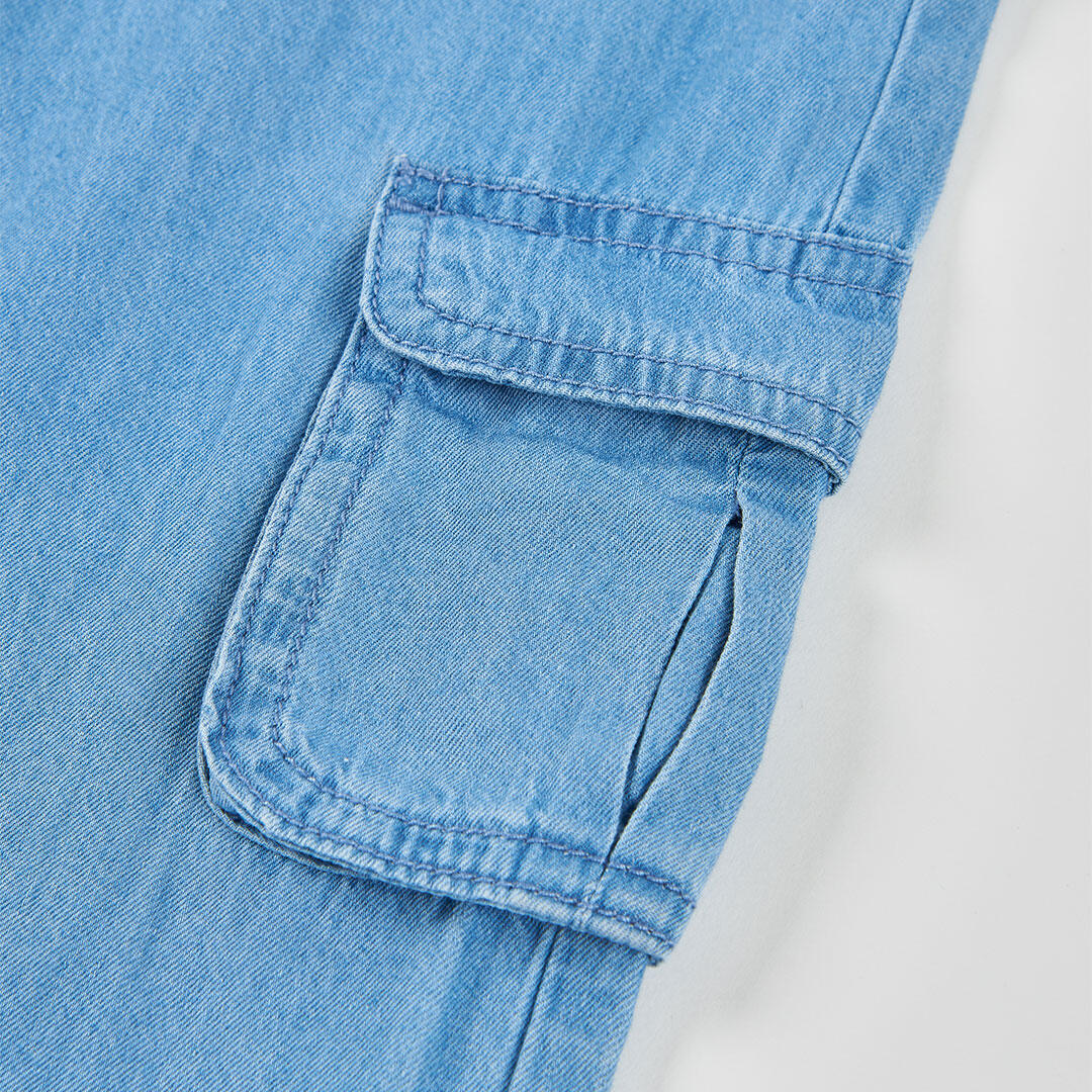 Pantalón niña denim color bleach 4/4