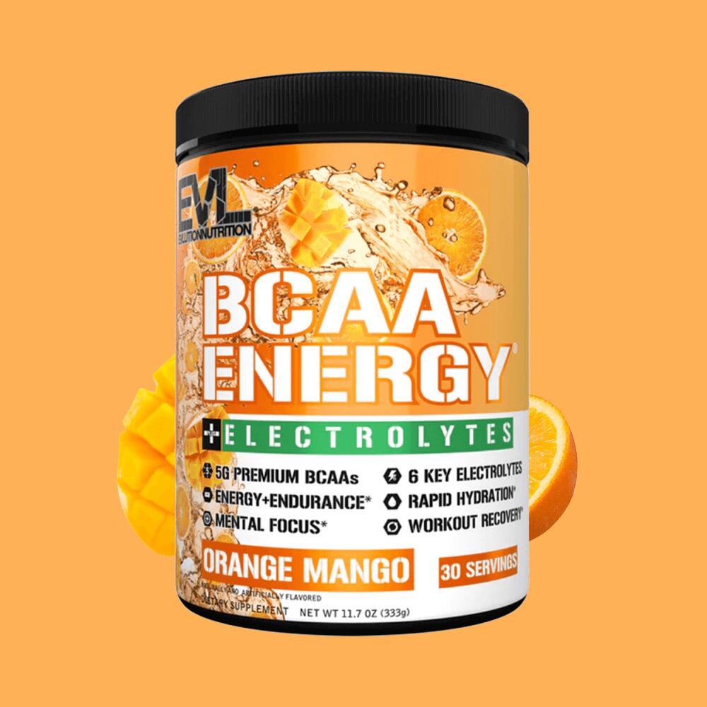 EVL Nutrition BCAA Energy + Electrolytes (30 serv) Orange Mango - Aminoacidi 2/3