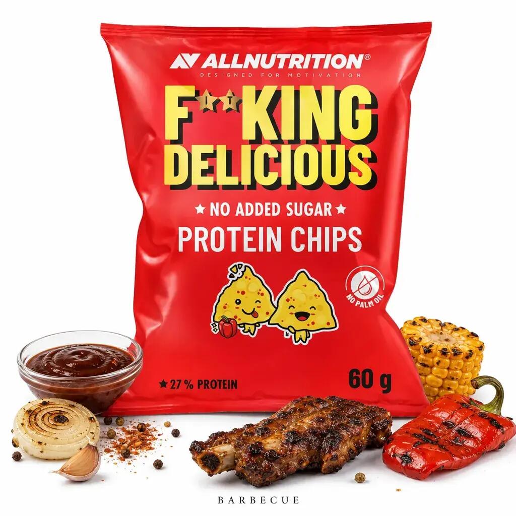 Allnutrition Fitking Delicious Protein Chips 60g Barbecue