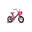 Bicicletă Copii Pony, Fucsia/Roz