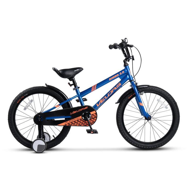 Bicicletă Copii Bimbo, Albastru/Portocaliu