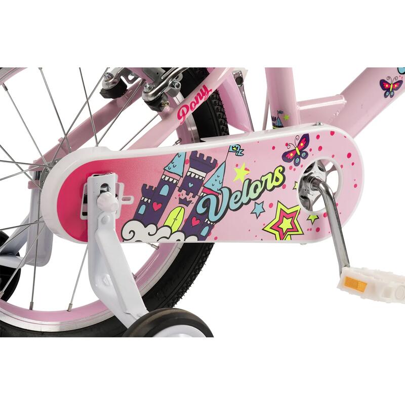 Bicicletă Copii Pony, Roz/Fucsia