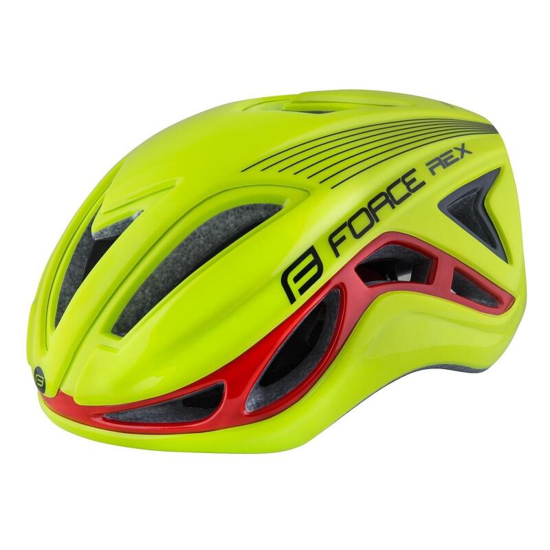 Casca Force Rex Galben Fluo/Rosu M-L