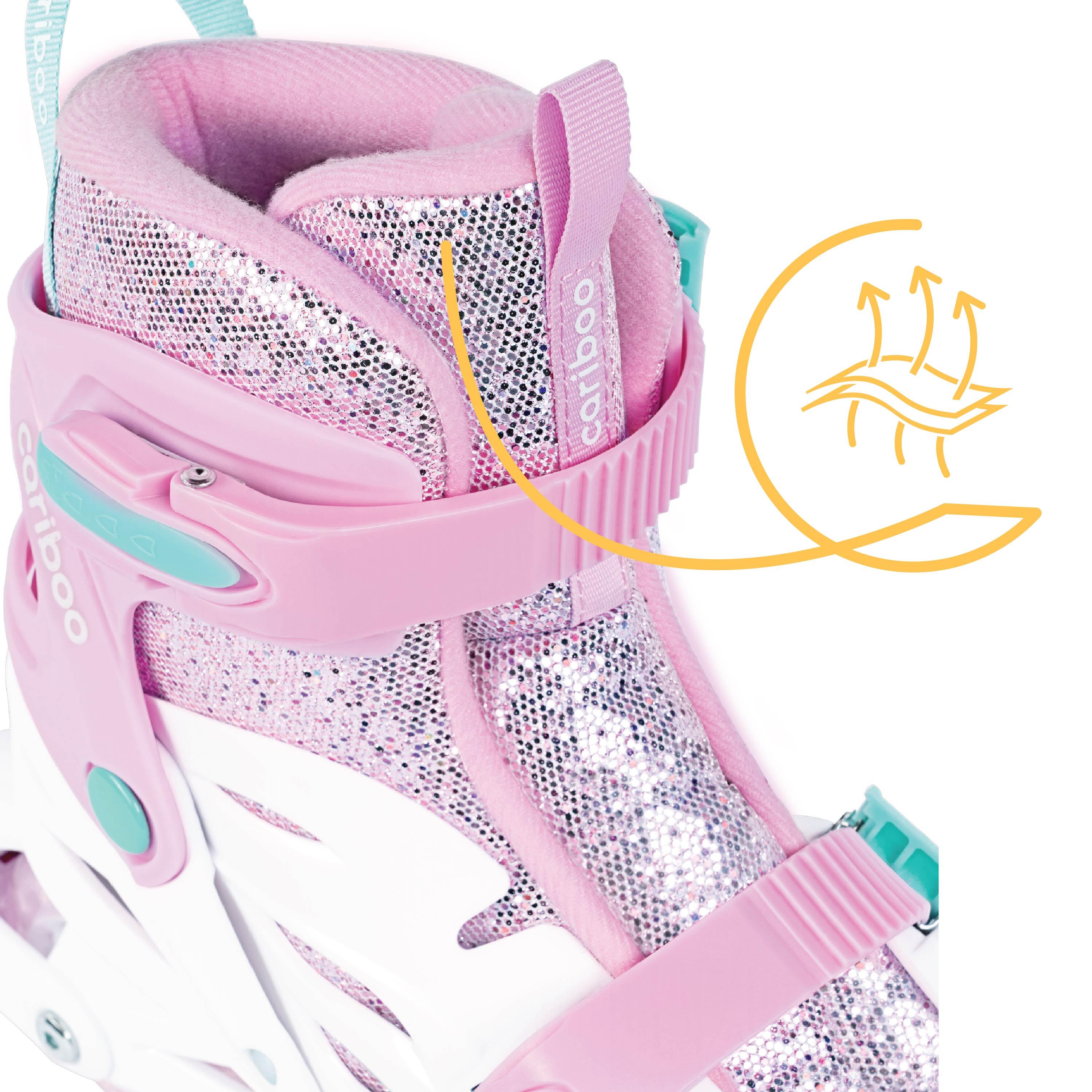 Cariboo Ballerina 3-in-1 Rolschaatsen en inline skates met LED-wielen 9/11