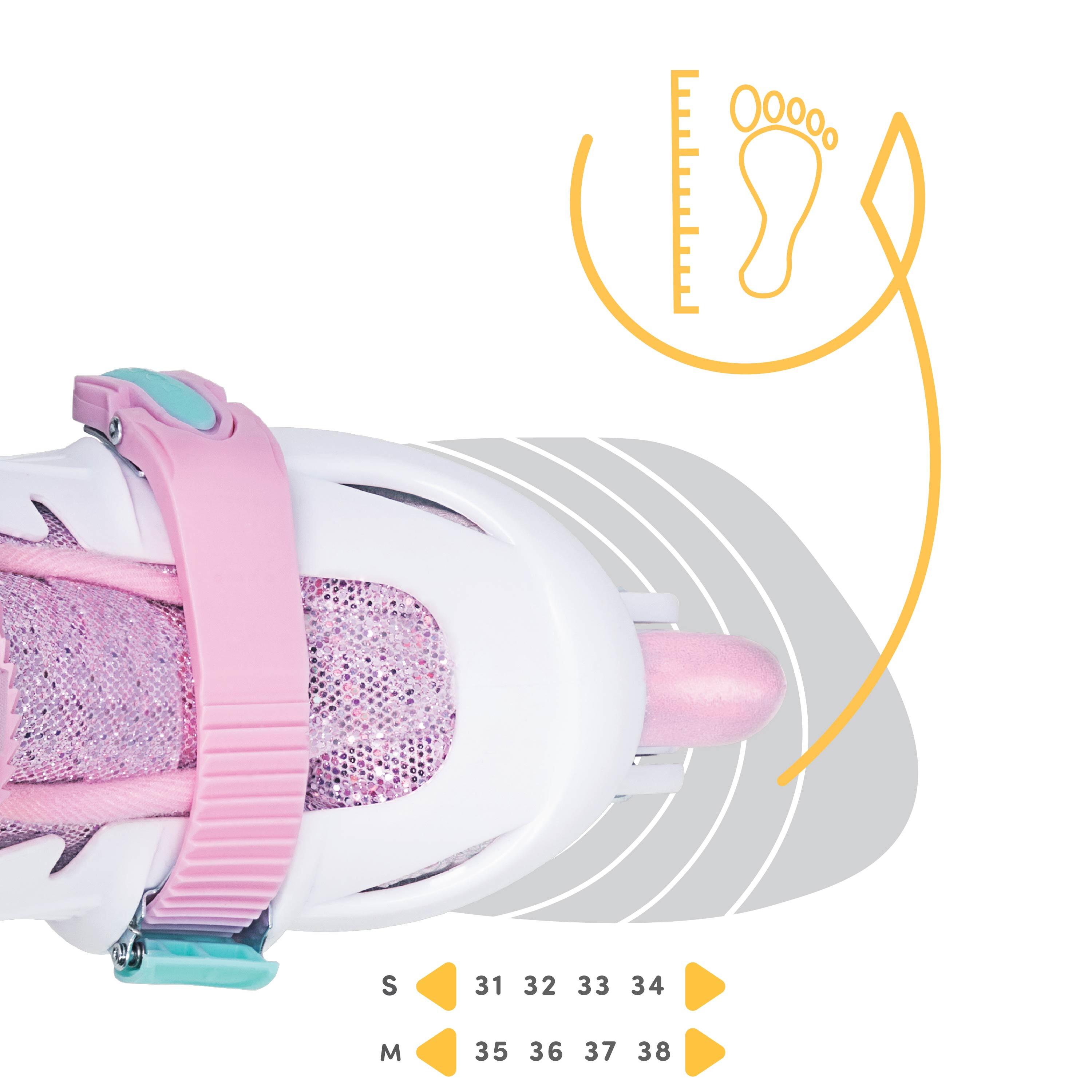 Cariboo Ballerina 3-in-1 Rolschaatsen en inline skates met LED-wielen 8/11