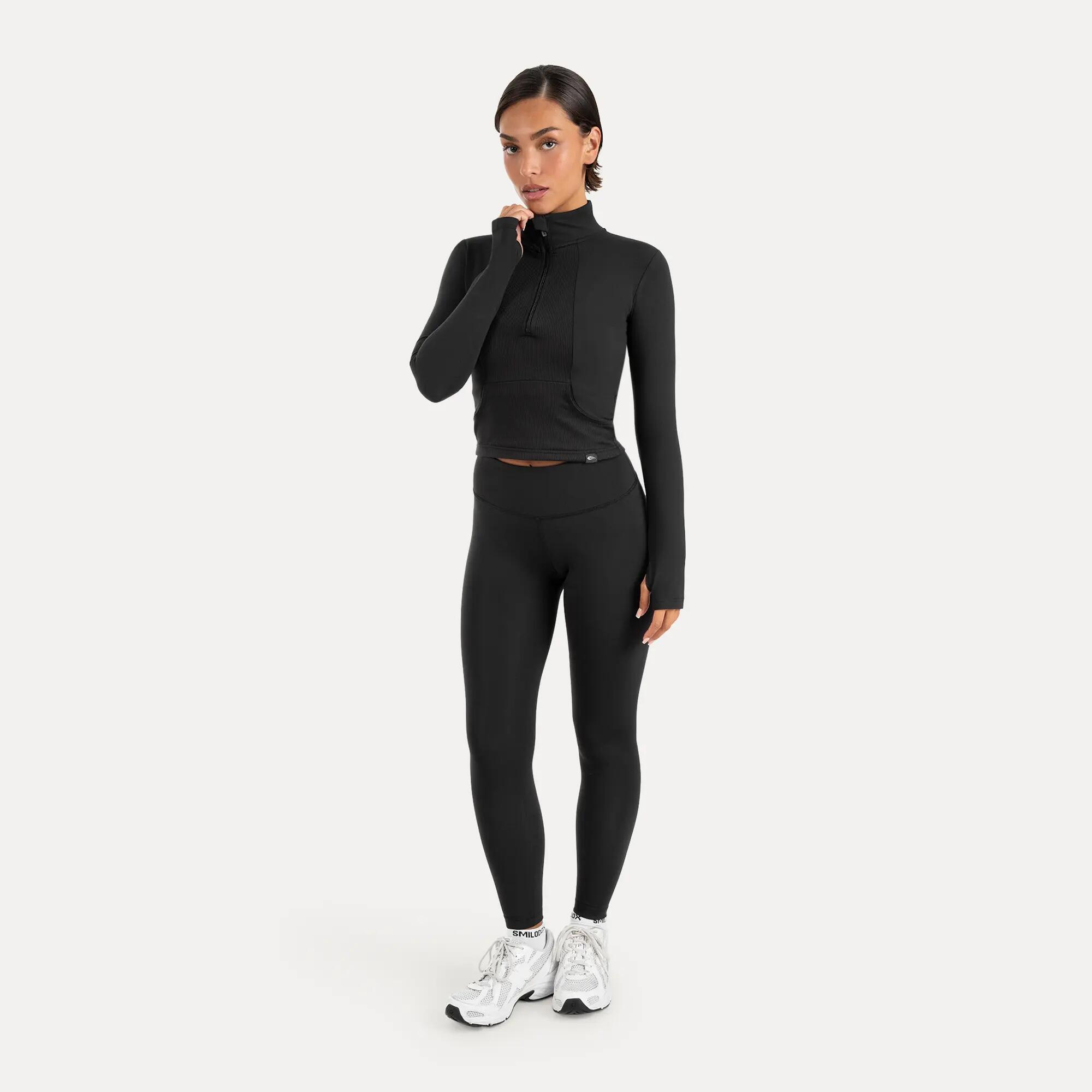 Damen Sweater Half Zip Naveya Schwarz 4/6