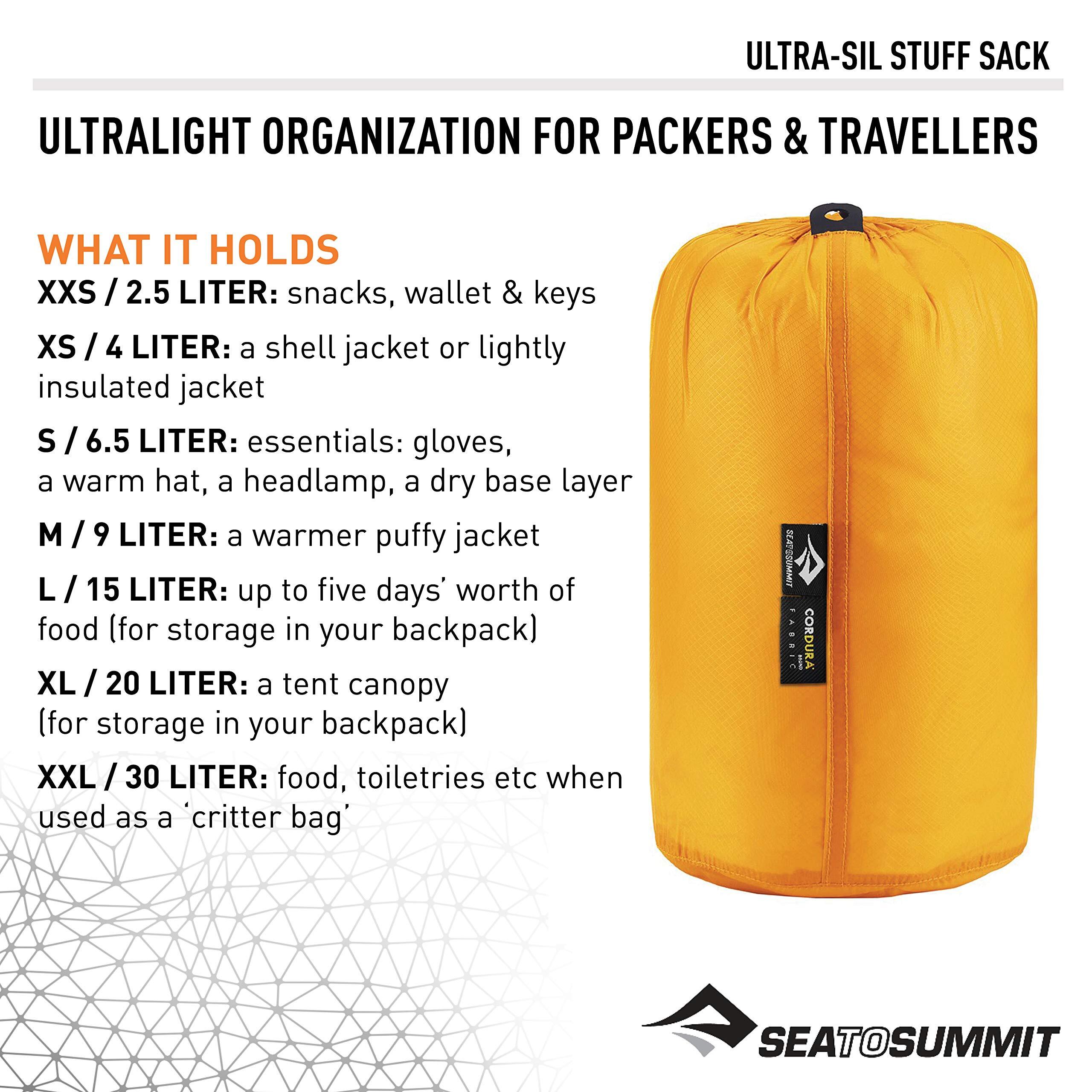 SEATO SUMMIT Bolsa de almacenaje Ultra-SilTM Stuff Sack L Verde 2/6