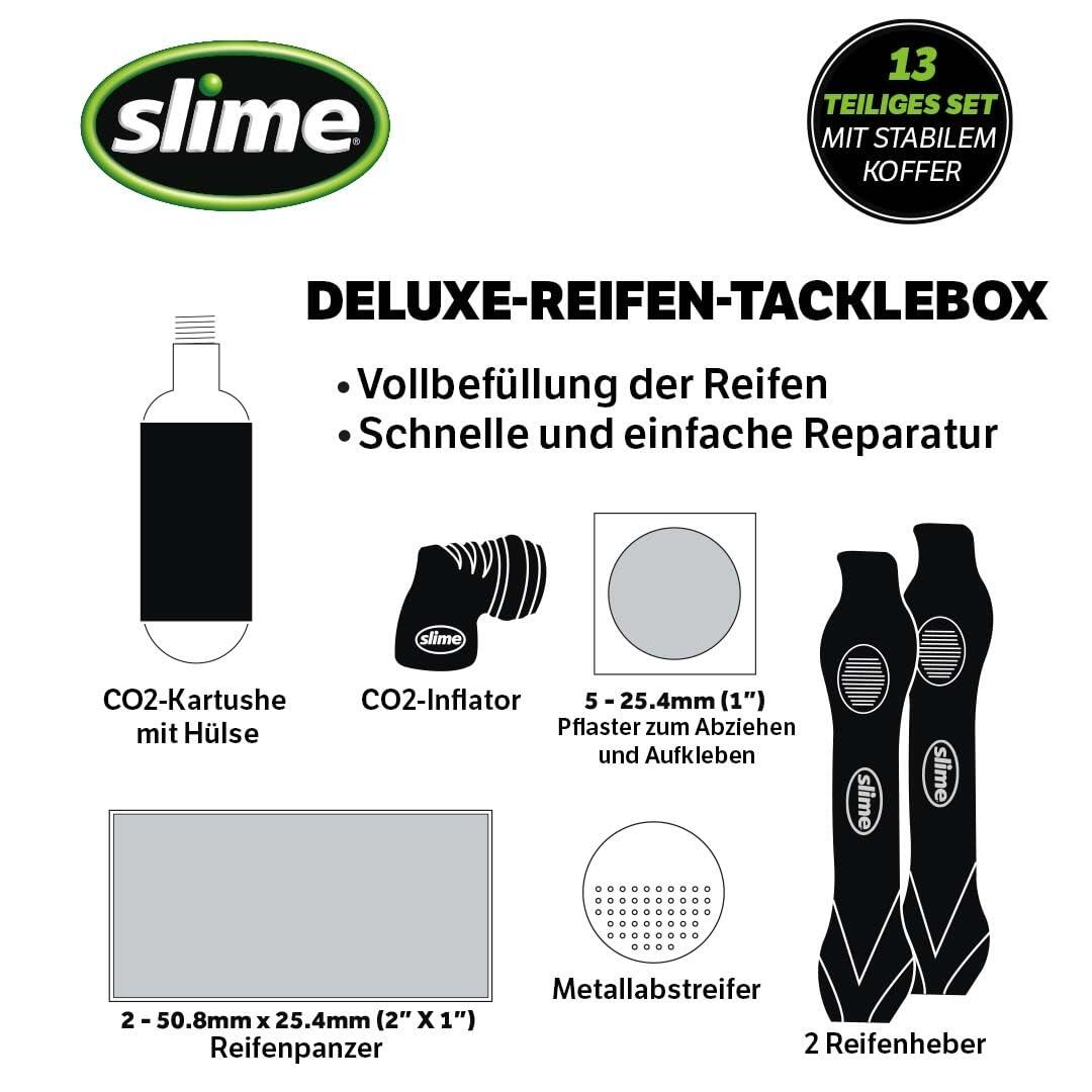 20495-95 Kit de Réparation de Crevaison Vélo, Set Deluxe pour Réparation de 4/6