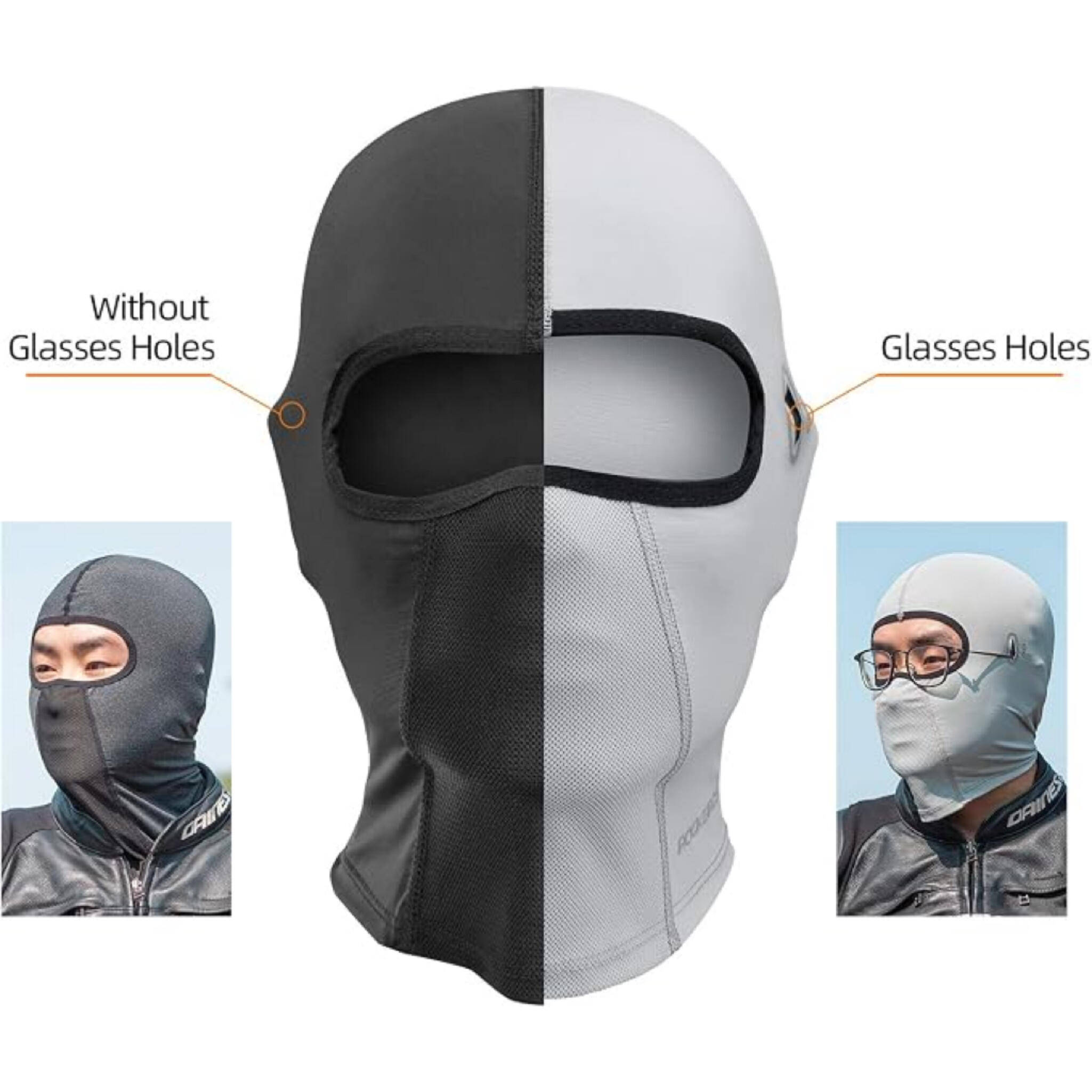 Unisex Ice Silk Extended UV Protection Balaclava 3/6