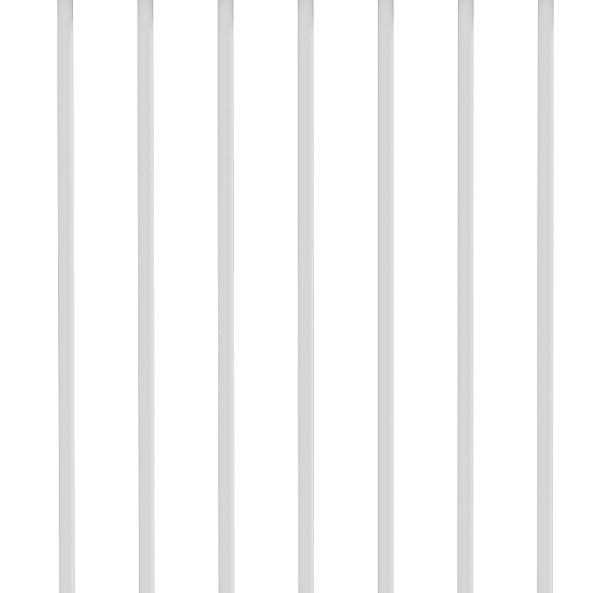 Barrera de Seguridad PawHut 93.5x2x45 cm Blanco 5/5