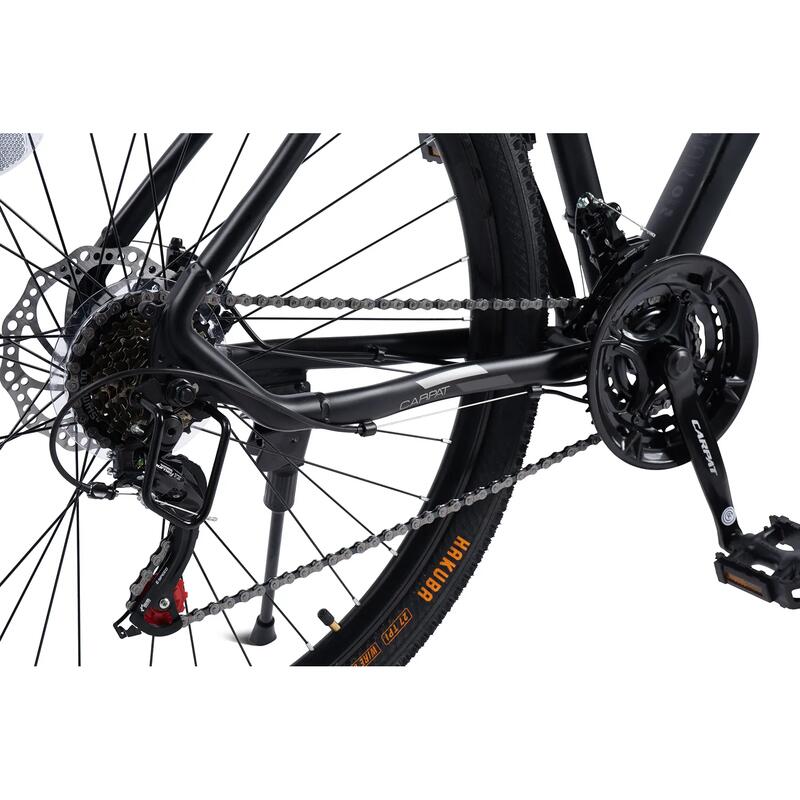 Bicicletă MTB semi-rigidă Invictus 21v Negru/Gri