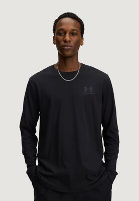 T-shirt met lange mouwen ua sportstyle left chest ls heren zwart