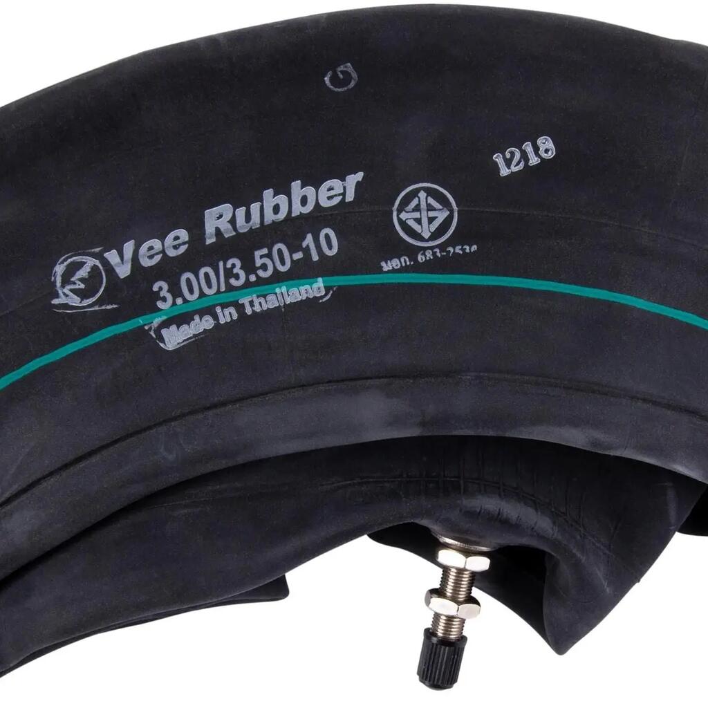 Vee Rubber inner tube 3.00/3.50-10 — fits 10" wheels, Presta valve.