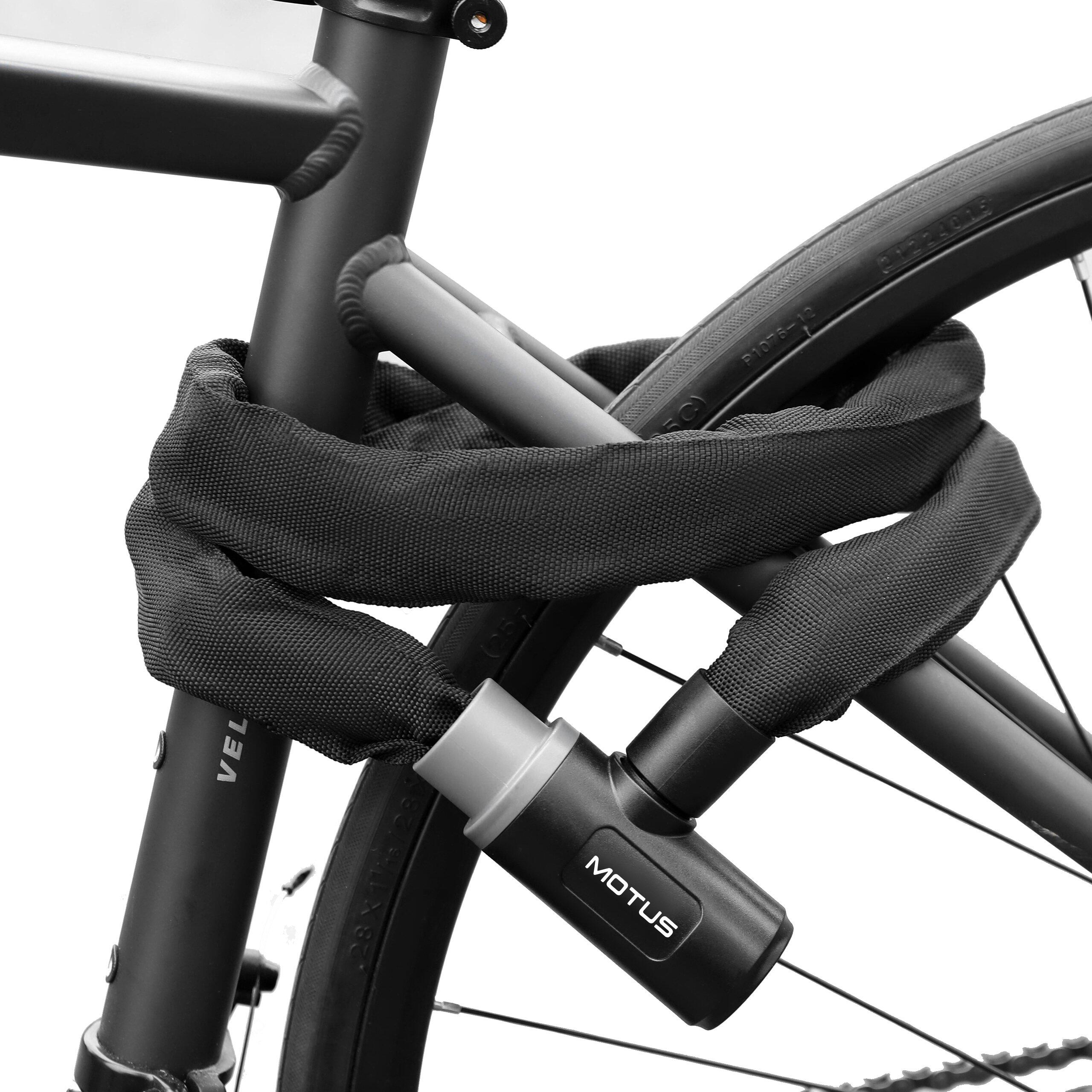 Łańcuch antykradzieżowy Motus Chain Lock do roweru i hulajnogi, 110 cm, czarny 5/5