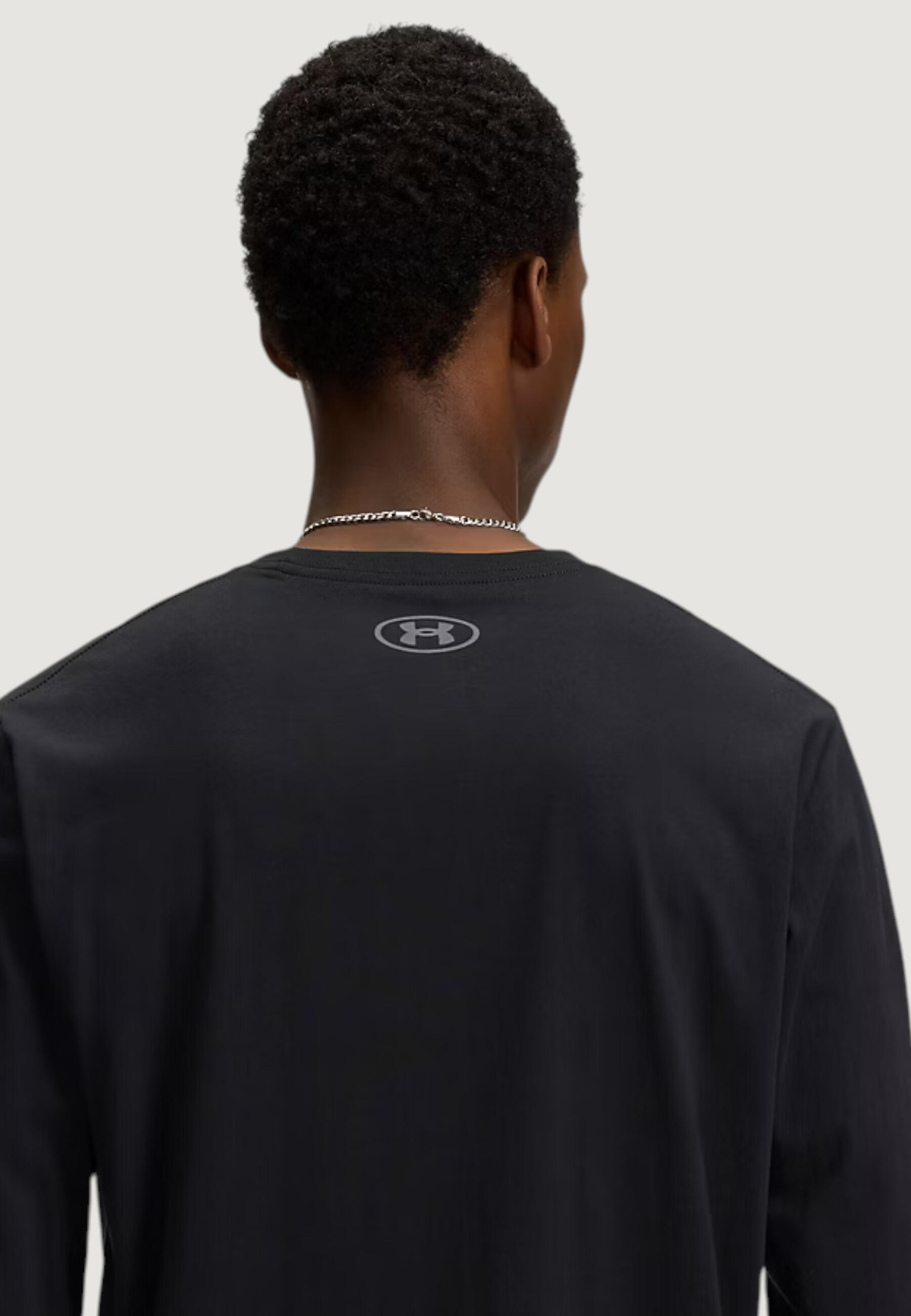 t-shirt manches longues UA SPORTSTYLE LEFT CHEST LS HOMME noir 4/5