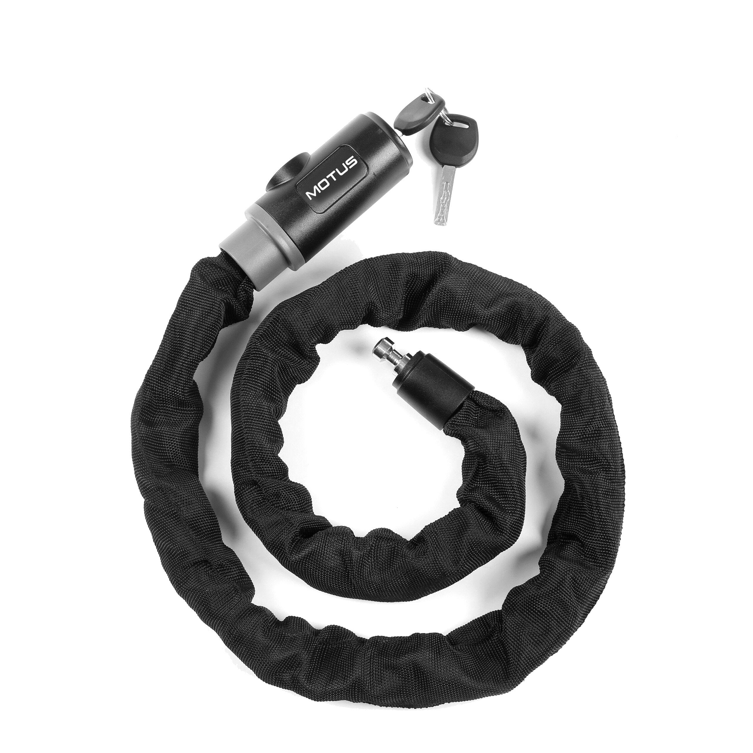 Łańcuch antykradzieżowy Motus Chain Lock do roweru i hulajnogi, 110 cm, czarny 3/5