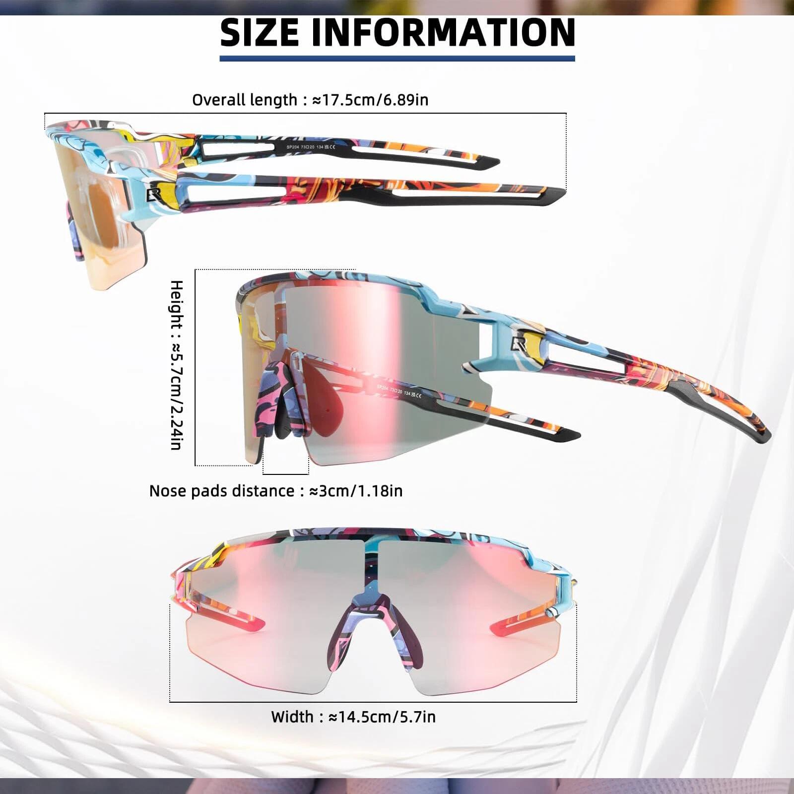 ROCKBROS Polarisierende Sportbrille UV400 7/7