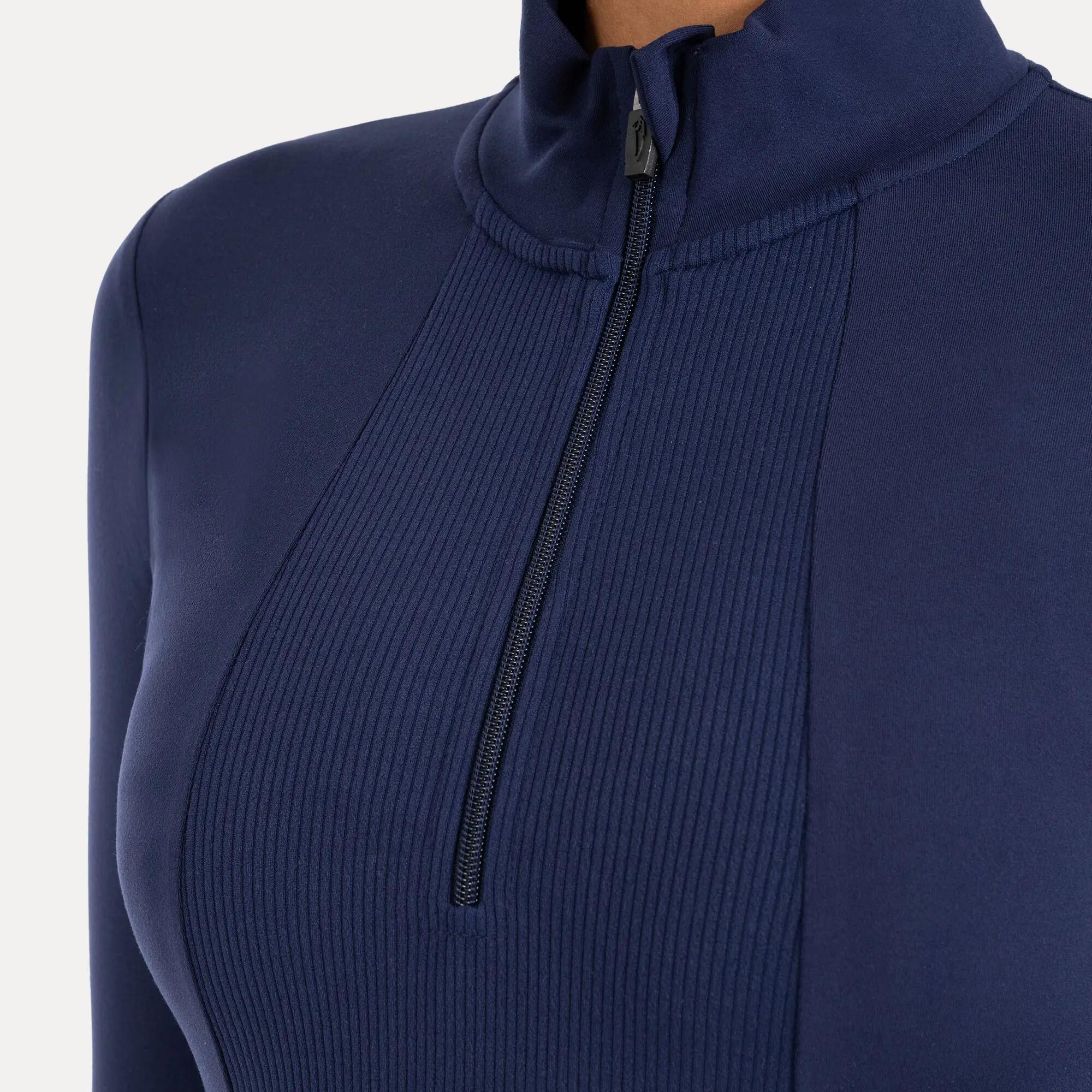 Damen Sweater Half Zip Naveya Dunkelblau 5/6